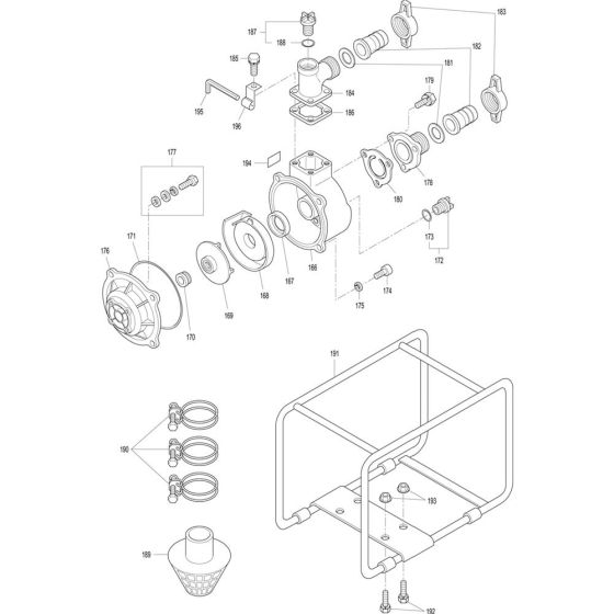 Assy Assembly for Makita EW2051H Water Pumps