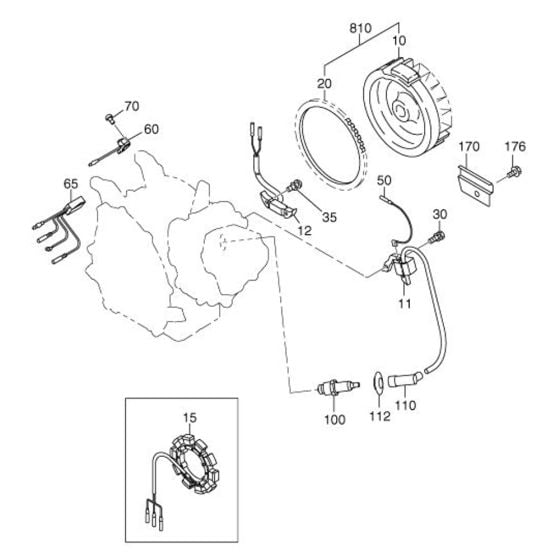 Electric Device Assembly for Robin / Subaru EX27 Engines