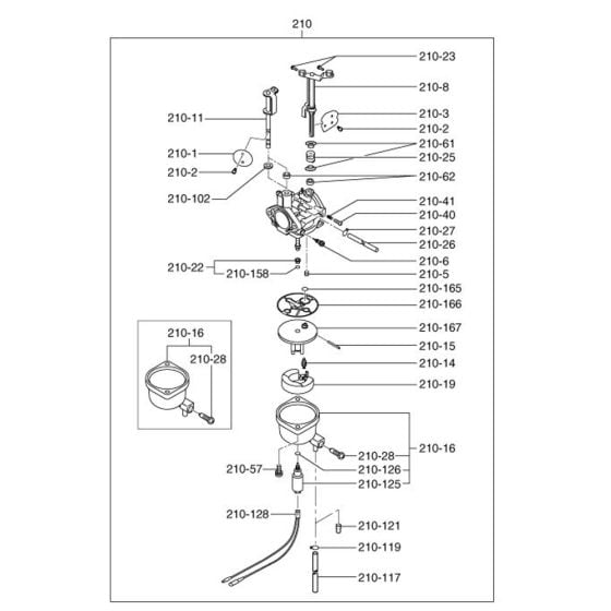 Carburettor Assembly for Robin / Subaru EX40 Engines