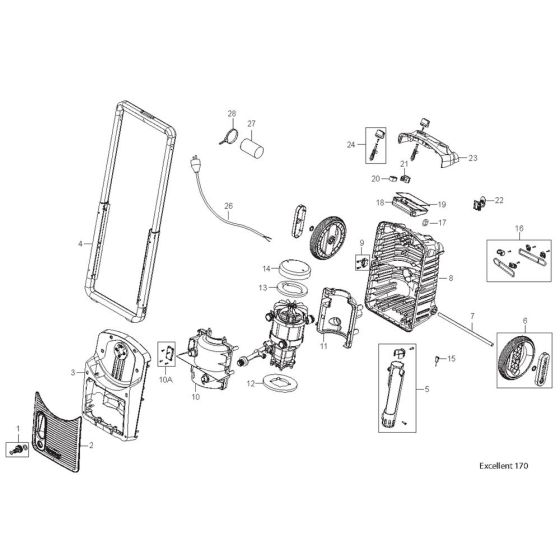 Complete Assembly for Nilfisk EXCELLENT 170-10 Pressure Washer