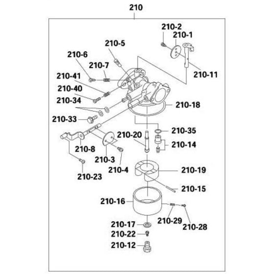 Carburetor Assembly for Robin / Subaru EY23 Engine