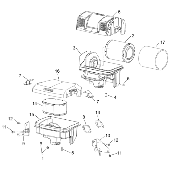 Identification  for Kohler EZT725 Engines