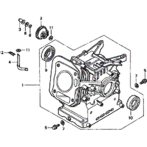 Cylinder Block Assembly for Honda F720 Large Tiller