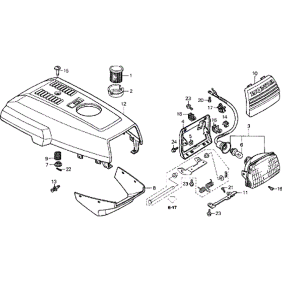 Front Cover Assembly for Honda F720 Large Tiller