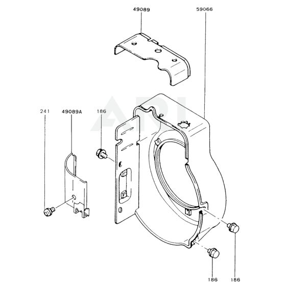 Cooling Equipment for Kawasaki FA130R Engine