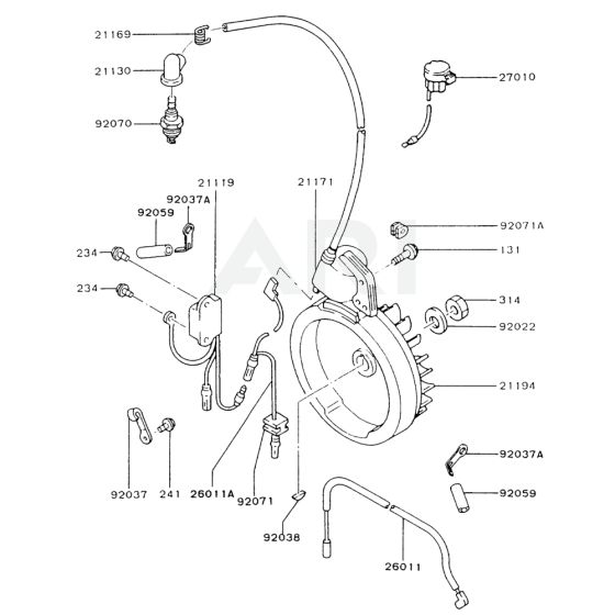 Electric Equipment for Kawasaki FA130R Engine