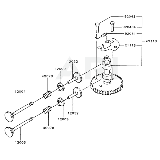 Valve / Camshaft for Kawasaki FA210V Engine