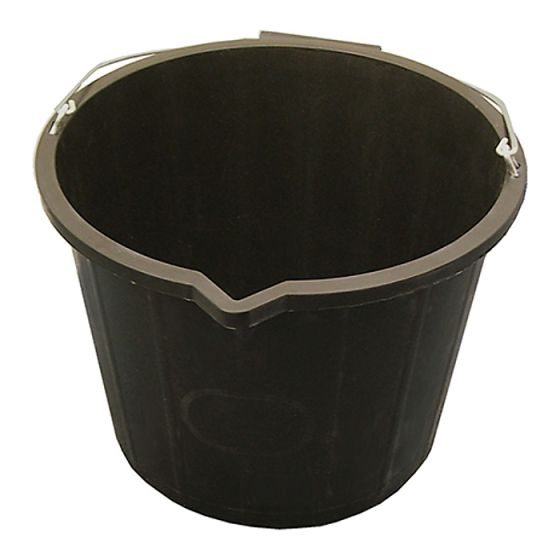 3 Gallon 14 Litre Bucket - Black by Faithfull