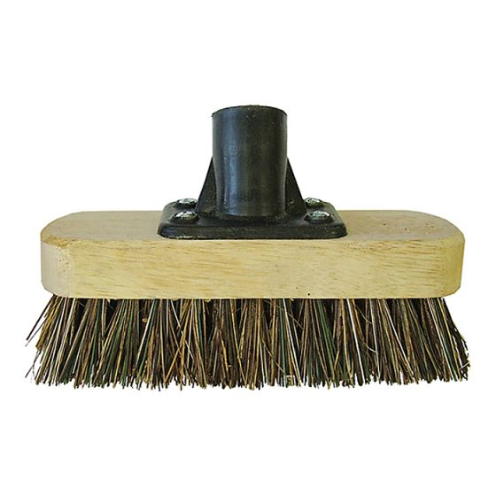 Deck Scrub Broom Head 175mm (7in) Threaded Socket by Faithfull - PA10016N