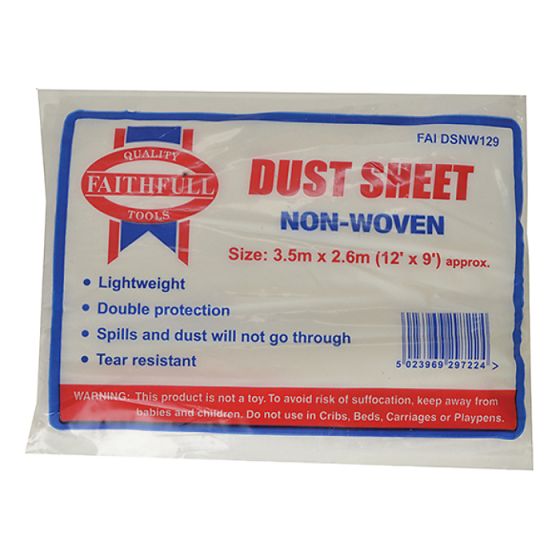 Non Woven Dust Sheet 3.6 x 2.4m by Faithfull