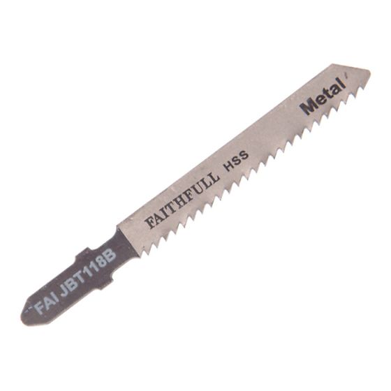 Jigsaw Blades Metal T118B (Pack of 5) by Faithfull