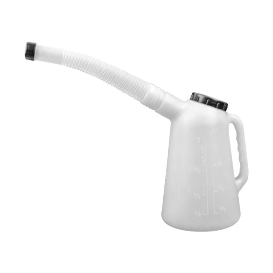 Plastic Oil Pourer 1 Litre 185mm Spout Marked with metric & Imperial scale