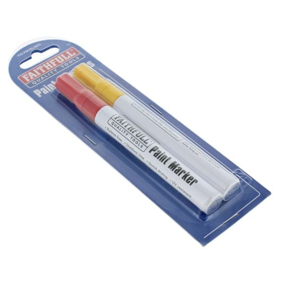 Paint Marker Pen Yellow & Red (Pack 2)