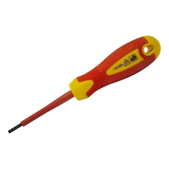 Slotted Soft Grip VDE Screwdrivers