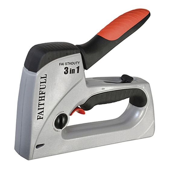 Heavy-Duty Triggershot 3-in-1 Tacker/Nailer by Faithfull - TA 5697