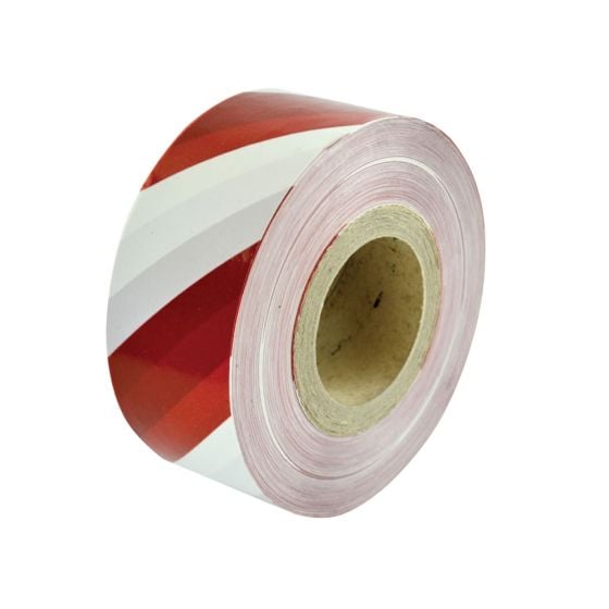 Heavy-Duty Barrier Tape Red & White 70mm x 250m