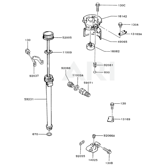 Lubrication Equipment for Kawasaki FB460V Engine