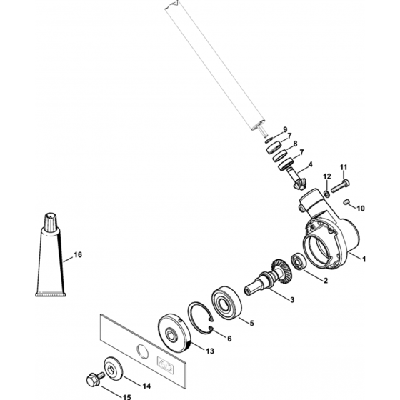 Gear Head Assembly for Stihl FC 111 Lawn Edger