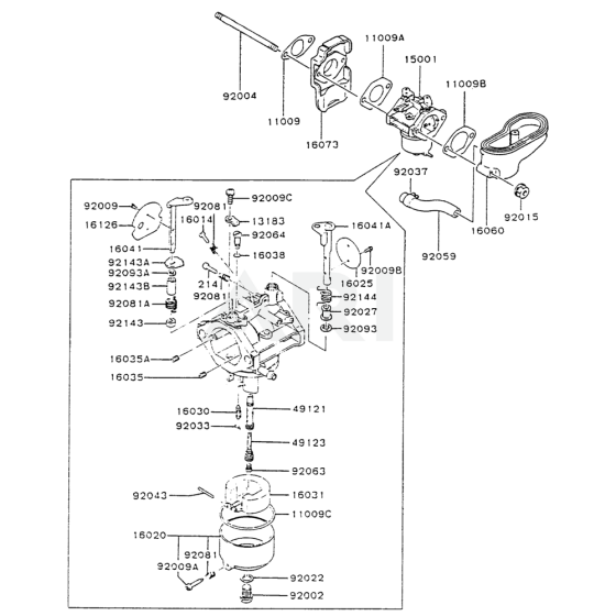 Carburetor for Kawasaki FC290V Engine