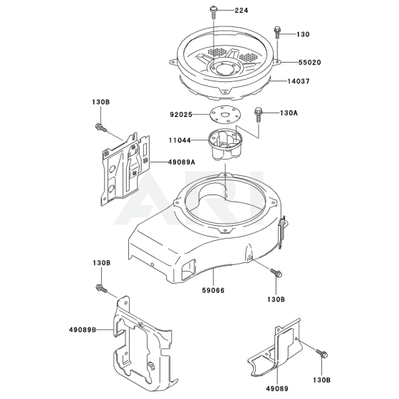 Cooling Equipment for Kawasaki FC400V Engine