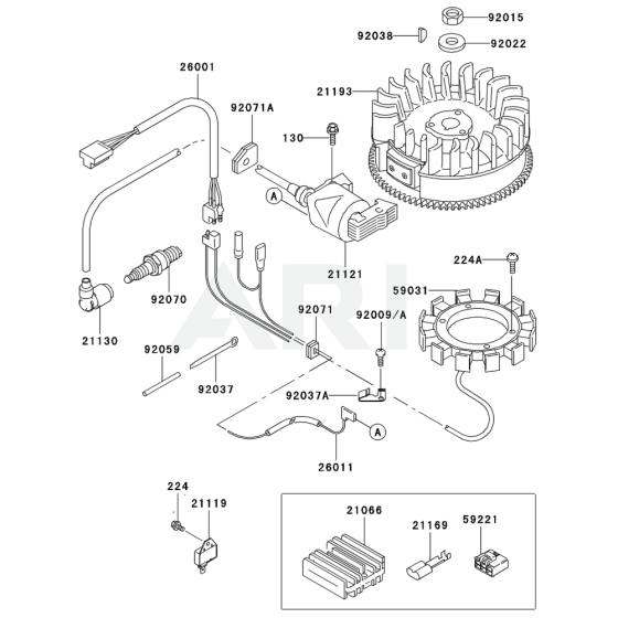 Electric Equipment for Kawasaki FC400V Engine