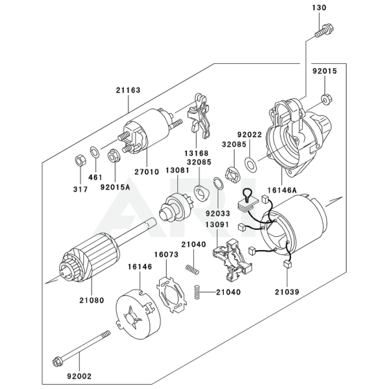 Starter for Kawasaki FC401V Engine