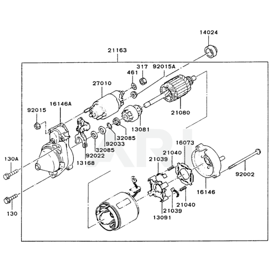 Starter for Kawasaki FC540V Engine