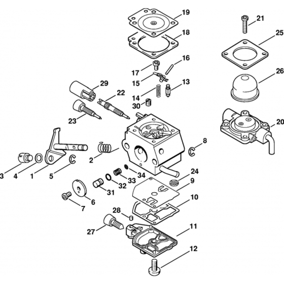 Carburetor C1Q-S63 Assembly for Stihl FC 75 Lawn Edger