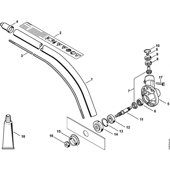 Drive Tube Assembly for Stihl FC 90 Lawn Edger