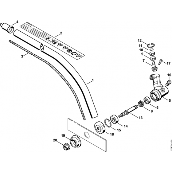 Drive Tube (50.2014) Assembly for Stihl FC 90 Lawn Edger