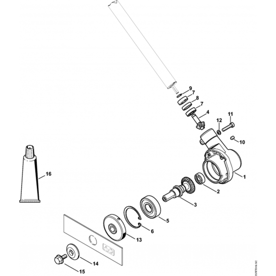 Gear Head Assembly for Stihl FC 95 Lawn Edger