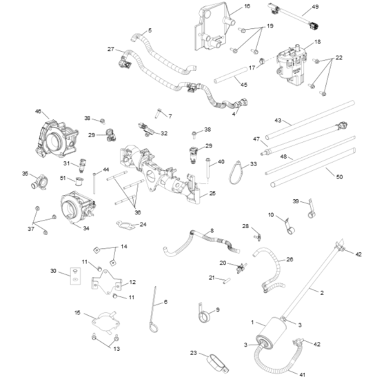 Fuel System for Kohler FCV740 Engines