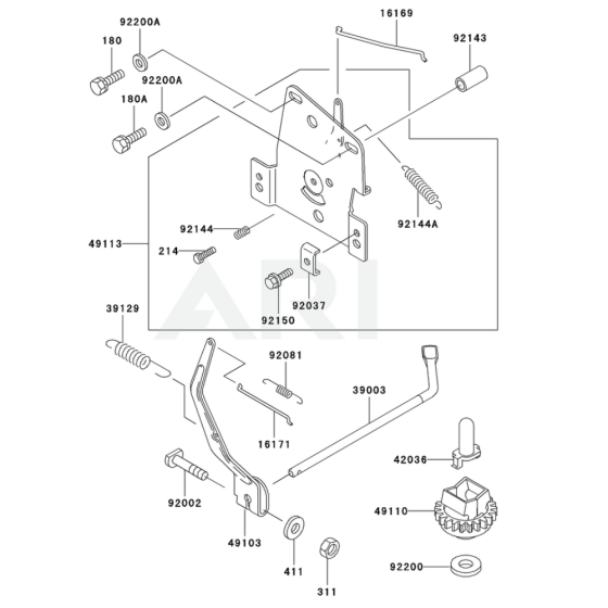 Control Equipment for Kawasaki FD590V Engine