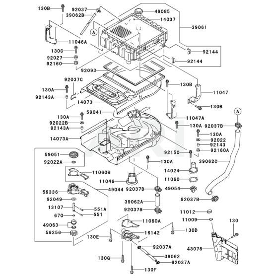 Cooling Equipment for Kawasaki FD590V Engine