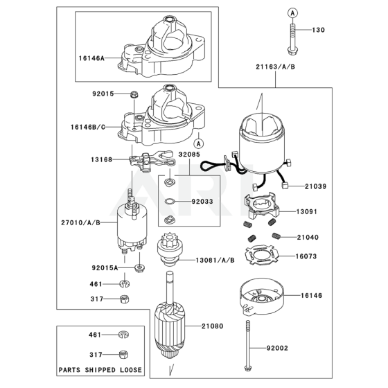 Starter for Kawasaki FD731V Engine