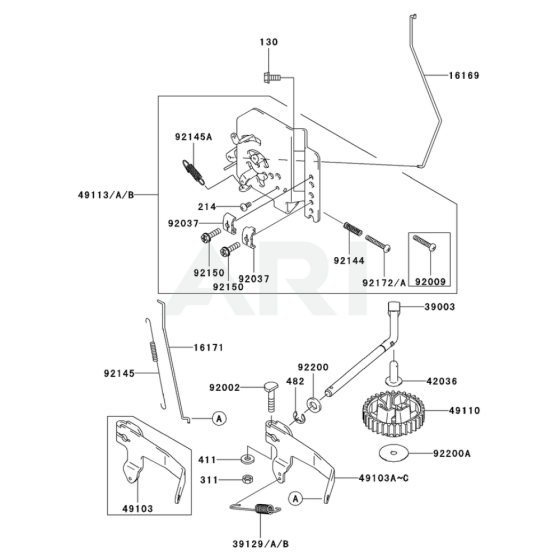 Control Equipment for Kawasaki FD731V Engine