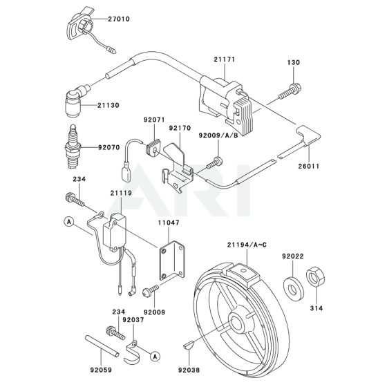 Electric Equiment for Kawasaki FE120D Engines