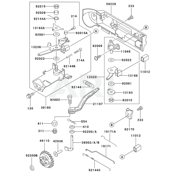 Control Equipment for Kawasaki FE250D Engines