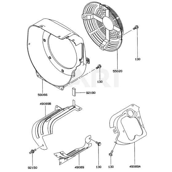 Cooling Equipment for Kawasaki FE290D Engines