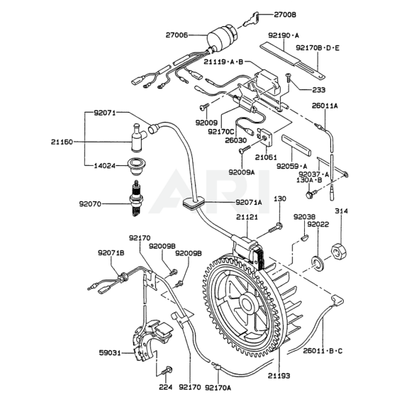 Electric Equipment for Kawasaki FE290D Engines