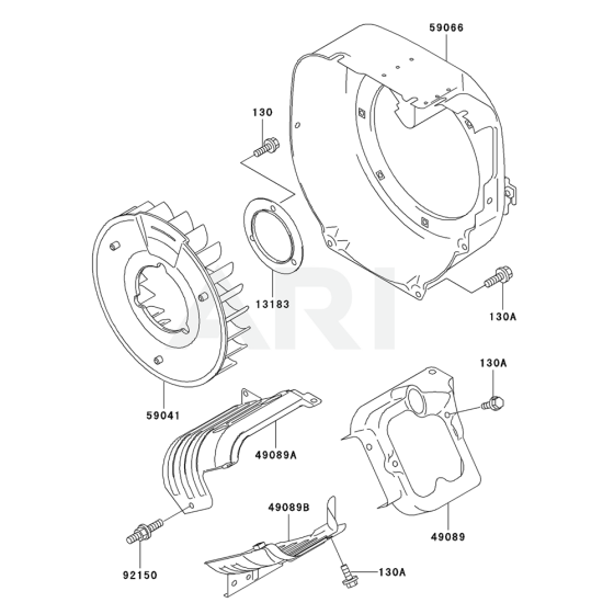 Cooling Equipment for Kawasaki FE350D Engines