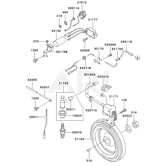 Electric Equipment for Kawasaki FE400D Engines