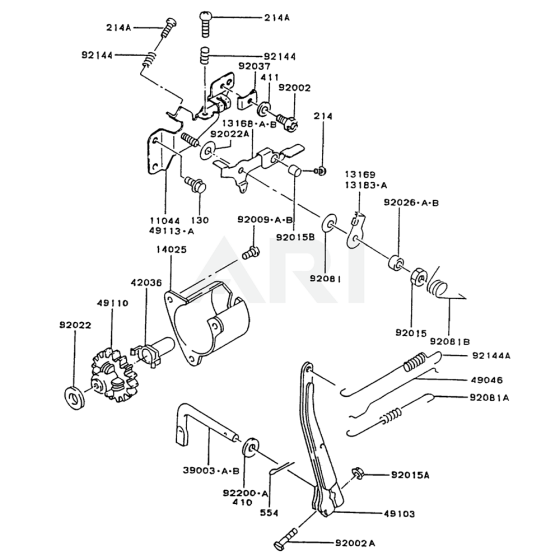 Control Equipment for Kawasaki FG150G Engine