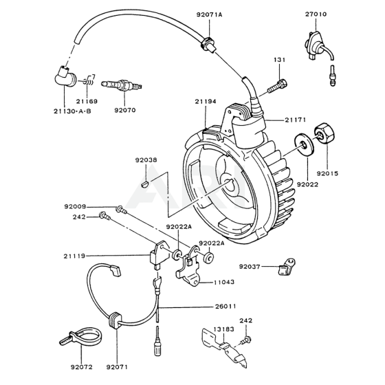 Electric Equipment for Kawasaki FG200D Engine