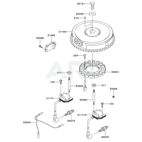 Electric Equipment for Kawasaki FH381V Engine