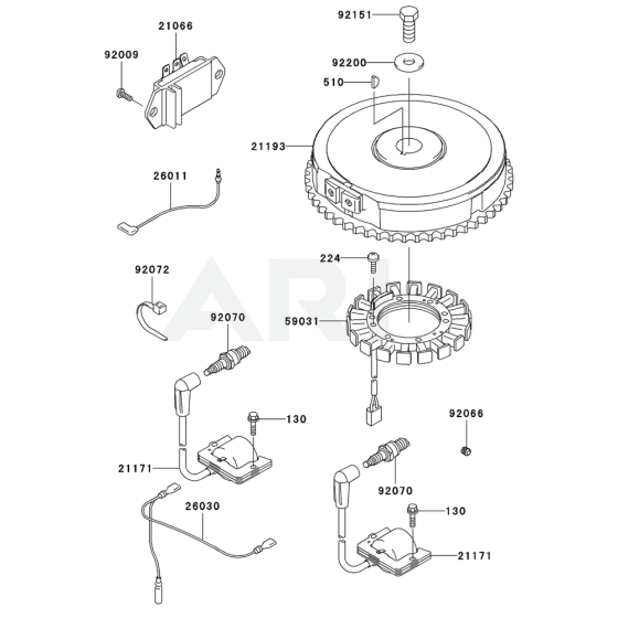 Electric Equipment for Kawasaki FH531V Engine