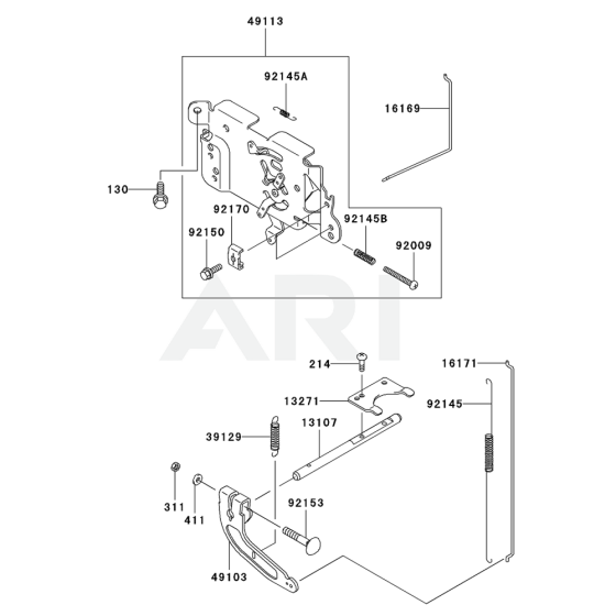 Control Equipment for Kawasaki FH580V Engine