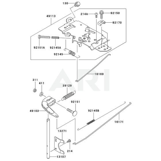 Control Equipment for Kawasaki FH641D Engine