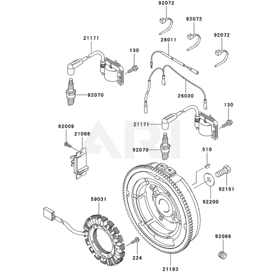 Electric Equipment for Kawasaki FH641D Engine