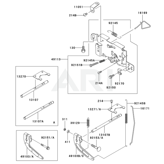 Control Equipment for Kawasaki FH641V Engine